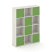 Стеллаж Locker Plus LK.K-006 1188x350x1593 (Дуб Аризона)