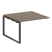 Проходной наборный элемент переговорного стола Metal System Style БО.ППРГ-2 1200x1235x750 (Дуб Наварра/Серый металл)