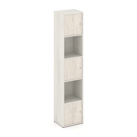 Стеллаж Locker Plus LK.K-007 408x350x1983 (Дуб Наварра | Денвер Светлый)