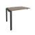 Наборный элемент рабочей станции на П-образном м/к Onix O.MP-1.NRS-1.7 980x720x750 (Тиквуд Темный/Белый Металл)