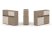 Тумба двойная + низкая надставка ES.NB.2N-17 (1500х410х1135) (Латте/Тиквуд Светлый)