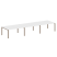 Переговорный стол 3 столешницы Metal System Style БП.ПРГ-3.4 4800x1235x750 (Дуб Наварра/Серый металл)