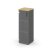 Шкаф средний узкий SN.STU-205(L) (400х400х1203) (Антрацит/Тиквуд Светлый/Прозрачный)