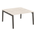 Рабочая станция на деревянных опорах Onix Wood OW.D.RS-2.3.7 1380x1475x750 (Тиквуд Светлый/Дуб Темный)