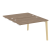 Стол-приставка двойной на деревянных опорах Onix Wood OW.D.SPR-2.7 1180x1475x750 (Тиквуд Светлый/Дуб Темный)