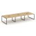 Рабочая станция 2-х сторонняя SN-4O.DRS-081 (2940х1632х750) (Тиквуд Светлый/Металл Антрацит)