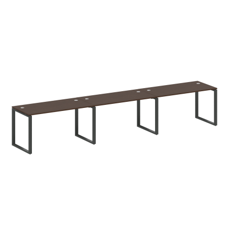 Рабочая станция Metal System Style БО.СМ-3.3 4200x720x750 (Венге Цаво/Антрацит металл)