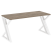 Стол рабочий VR.L-SRZ-4.7 1580x720x750 (Тиквуд Темный/Белый металл)