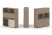 Тумба двойная + высокая надставка ES.NB.2V-10 (1500х410х1520) (Латте/Тиквуд Светлый)