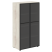 Шкаф со стеклянными дверьми LOFTIS LMC 80.2 800х430х1517 (Дуб Бофорд)