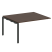 Проходной наборный элемент переговорного стола Metal System Style БП.ППРГ-3 1400x1235x750 (Дуб Наварра/Серый металл)