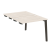 Стол-приставка двойной на деревянных опорах Onix Wood OW.D.SPR-1.7 980x1475x750 (Тиквуд Светлый/Дуб Темный)