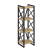 Стеллаж на регулируемых опорах-4 полки VR.L-MST.O-4.4 400x400x1280 (Тиквуд Темный/Белый металл)