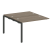 Проходной наборный элемент рабочей станции Metal System Style БП.ПРС-СП-2.2 1200x1475x750 (Дуб Наварра/Серый металл)