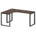Стол криволинейный левый Metal System Style БО.СА-4 Л 1600x1200x750 (Дуб Наварра/Серый металл)