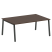Стол для переговоров (1 столешница) на А-образном м/к Metal System Style БА.ПРГ-1.5 1800x1235x750 (Дуб наварра/Серый металл)