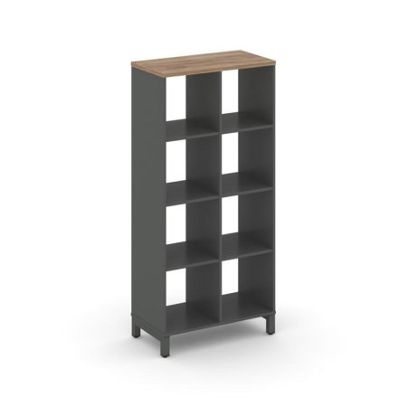 Каркас стеллажа 4 яруса SN.KS-420 (754х400х1615) (Антрацит/Дуб Табак/Металл Антрацит)