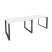 Рабочая станция на О-образном м/к Onix O.MO-RS-2.2.8 2360x800x750 (Тиквуд Темный/Белый Металл)