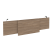 Царга стола руководителя Onix O.M-CSR-5 1540x450x54 (Дуб Аттик/Белый)