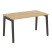 Стол рабочий на деревянных опорах Onix Wood OW.SP-3.8 1380x800x750 (Тиквуд Светлый/Дуб Темный)