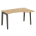 Стол эргономичный правый на деревянных опорах Onix Wood OW.SA-2R 1380x980x750 (Тиквуд Светлый/Дуб Темный)