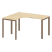Стол криволинейный левый Metal System Style БП.СА-3 Л 1400x1200x750 (Дуб Наварра/Серый металл)
