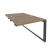 Стол-приставка двойной на О-образном м/к к опорным элем. Onix O.MO-D.SPR-1.8 980x1635x750 (Тиквуд Темный/Белый Металл)