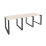 Рабочая станция на О-образном м/к Onix O.MO-RS-3.0.8 2340x800x750 (Тиквуд Темный/Белый Металл)