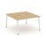 Рабочая станция 2-х сторонняя SN-6A.DRS-021 (980х1632х750) (Тиквуд Светлый/Металл Антрацит)