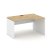 Стол рабочий эргономичный SN-D.SPA-011(R) (1380х700/980х750) (Тиквуд Светлый/Антрацит)