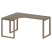 Стол криволинейный левый Metal System Style БО.СА-4 Л 1600x1200x750 (Дуб Наварра/Серый металл)