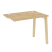 Стол-приставка к опорным элементам на деревянных опорах Onix Wood OW.SPR-1.7 980x720x750 (Тиквуд Светлый/Дуб Темный)