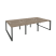 Рабочая станция на О-образном м/к Onix O.MO-D.RS-6.1.8 2940x1635x750 (Тиквуд Темный/Белый Металл)