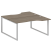 Рабочая станция криволинейная Metal System Style БО.РАС-СА-2.1 1600x1835x750 (Дуб Наварра/Серый металл)