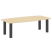 Стол переговорный LT.SP2 2400x1200x750 (Снежная Патина/Антрацит металл)