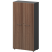 Шкаф высокий закрытый Кортез СМШ48F 792x380x1595 (Кронберг/Графит)