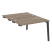 Стол-приставка двойной на деревянных опорах Onix Wood OW.D.SPR-2.8 1180x1635x750 (Тиквуд Светлый/Дуб Темный)