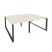 Рабочая станция на О-образном м/к Onix O.MO-D.RS-4.1.8 1960x1635x750 (Тиквуд Темный/Белый Металл)