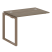 Проходной наборный элемент рабочей станции Metal System Style БО.ПРС-СП-1.1 1000x720x750 (Дуб Наварра/Серый металл)