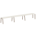 Рабочая станция на 3 рабочих места на А-образном м/к Metal System Style БА.СМ-3.5 5400x720x750 (Дуб наварра/Серый металл)