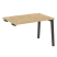 Стол-приставка к опорным элементам на деревянных опорах Onix Wood OW.SPR-2.8 1180x800x750 (Тиквуд Светлый/Дуб Темный)