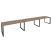 Рабочая станция на О-образном м/к Onix O.MO-RS-3.4.8 4740x800x750 (Тиквуд Темный/Белый Металл)
