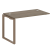 Проходной наборный элемент рабочей станции Metal System Style БО.ПРС-СП-1.2 1200x720x750 (Дуб Наварра/Серый металл)