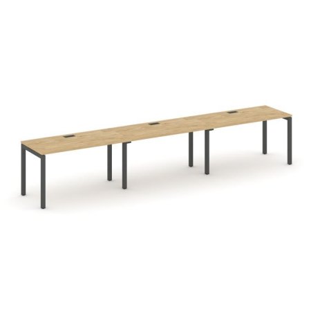 Рабочая станция 1 сторонняя SN-5P.ORS-031 (2940х600х750) (Тиквуд Светлый/Металл Антрацит)