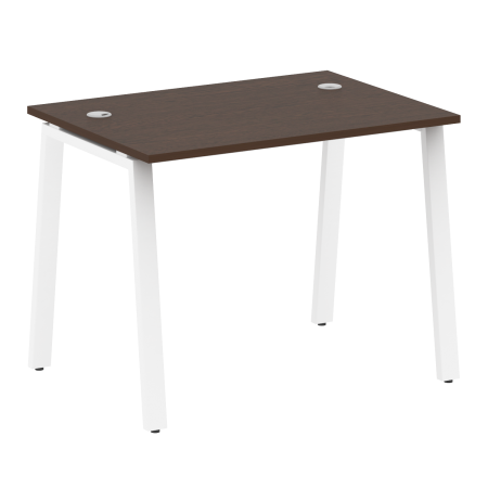 Стол письменный Metal System Style БА.СП-1 1000x720x750 (Венге Цаво/Белый металл)