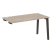 Стол-приставка к опорным элементам на деревянных опорах Onix Wood OW.SPR-3.7 1380x720x750 (Тиквуд Светлый/Дуб Темный)