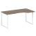 Стол криволинейный левый Metal System Style БО.СА-1 Пр 1600x900x750 (Дуб Наварра/Серый металл)