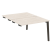 Стол-приставка двойной на деревянных опорах Onix Wood OW.D.SPR-2.8 1180x1635x750 (Тиквуд Светлый/Дуб Темный)
