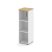 Шкаф средний узкий SN.STU-205(L) (400х400х1203) (Антрацит/Тиквуд Светлый/Прозрачный)