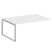 Проходной наборный элемент переговорного стола Metal System Style БО.ППРГ-5 1800x1235x750 (Дуб Наварра/Серый металл)